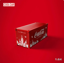 Time Box Container Model CocaCola Red 1/64 Diecast Alloy Model Car