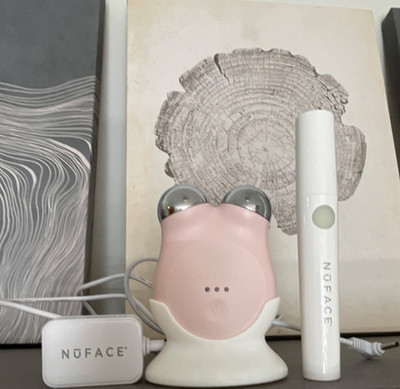 NuFACE Mini Pink Facial Toning Device AND NuFACE FIX MicroWand