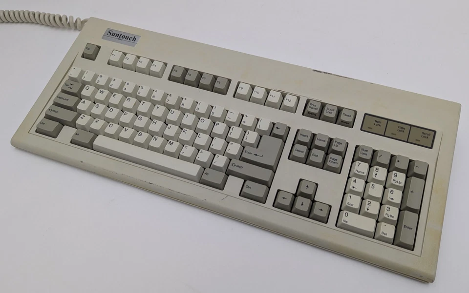 VTG SIIG Suntouch K101 Mechanical Clicky Keyboard DIN PS/2 Alps Switch - Tested - Image 2 of 4