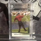 2001 Upper Deck Tiger Woods Promos BGS 9 Rare Rookie Promo