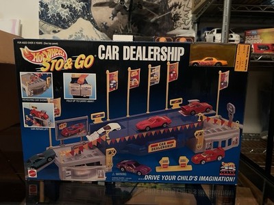 1995 Hotwheels Sto & Go Car Dealership Car Included Vintage Rare NIB