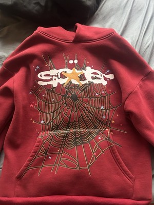 Sp5der Men's Hoodie maroon Medium Men