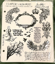 Stampers Anonymous Tim Holtz Collection Rubber Cling Stamps Mixed Themes Set