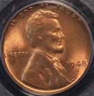 1948 S Lincoln Cent, PCGS MS66RD, Brilliant Gem BU, Must Have Coin!