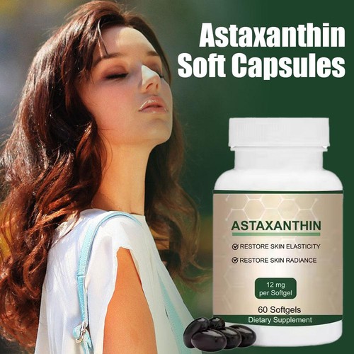 ☆Astaxanthin 12mg Softgels | 60 Count | Triple Strength | - Picture 5 of 7