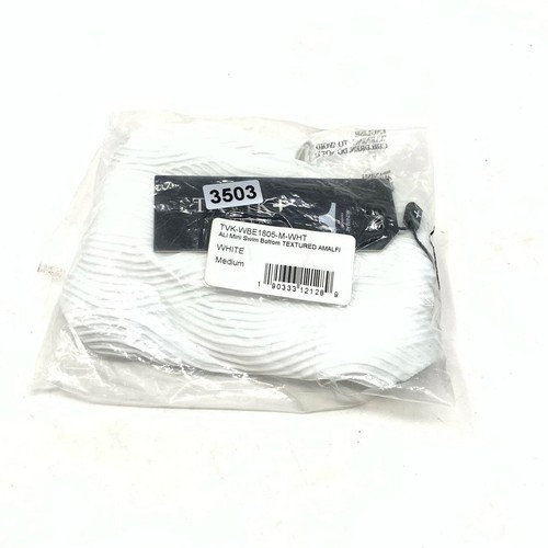 Tavik Ali Mini Swim Bottom Textured Amalfi White Size Medium NEW - Picture 4 of 4