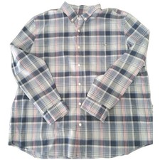 Vineyard Vines Slim Fit Tucker Shirt Men 2XL Blue Pink Plaid Button Up Whale...