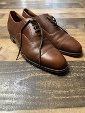 Church's Custom Grade Shoes Mens Size 9 Brown Cap Toe Oxford Made England
