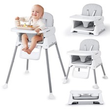 3 in 1 Baby High Chair,Bellababy Adjustable Convertible Chairs for Babies
