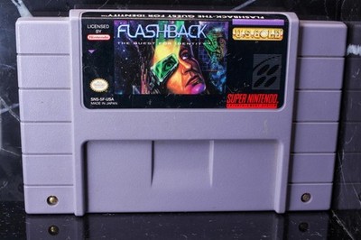 Flashback: The Quest for Identity Super Nintendo SNES Authentic Game Cartridge