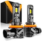AUXBEAM H11 LED Headlight Kit High Low Beam Bulb White 6500K 25000LM 70W Canbus