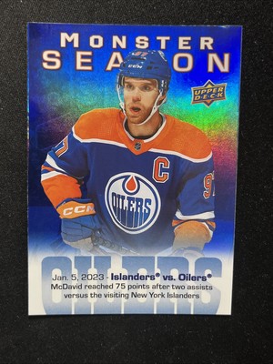 23-24 UD Series 2 Hockey Monster Season M-40 Connor McDavid