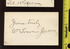 William Travers Jerome American lawyer and politician Signed Cut Bz2048