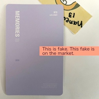 BTS J-HOPE MEMORIES OF 2018 Official Photocard With mount Blu-ray
