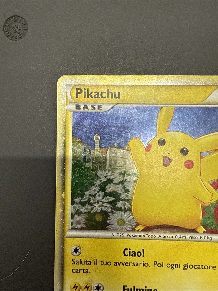 Pikachu Italian PW Rare Holo 2010 Pokemon Card World Collection - Image 2 of 4