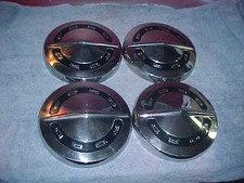 Ford 64-66 Galaxie Fairlane F100 Truck Falcon Dog Dish Bowl Hubcap Set 9.5 Nice