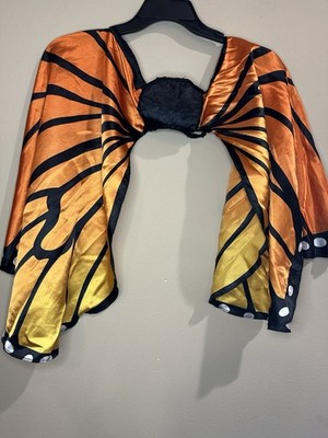 Butterfly Costume Orange Wings Girls (Unbranded) One-SizeFits-Most (QQ)