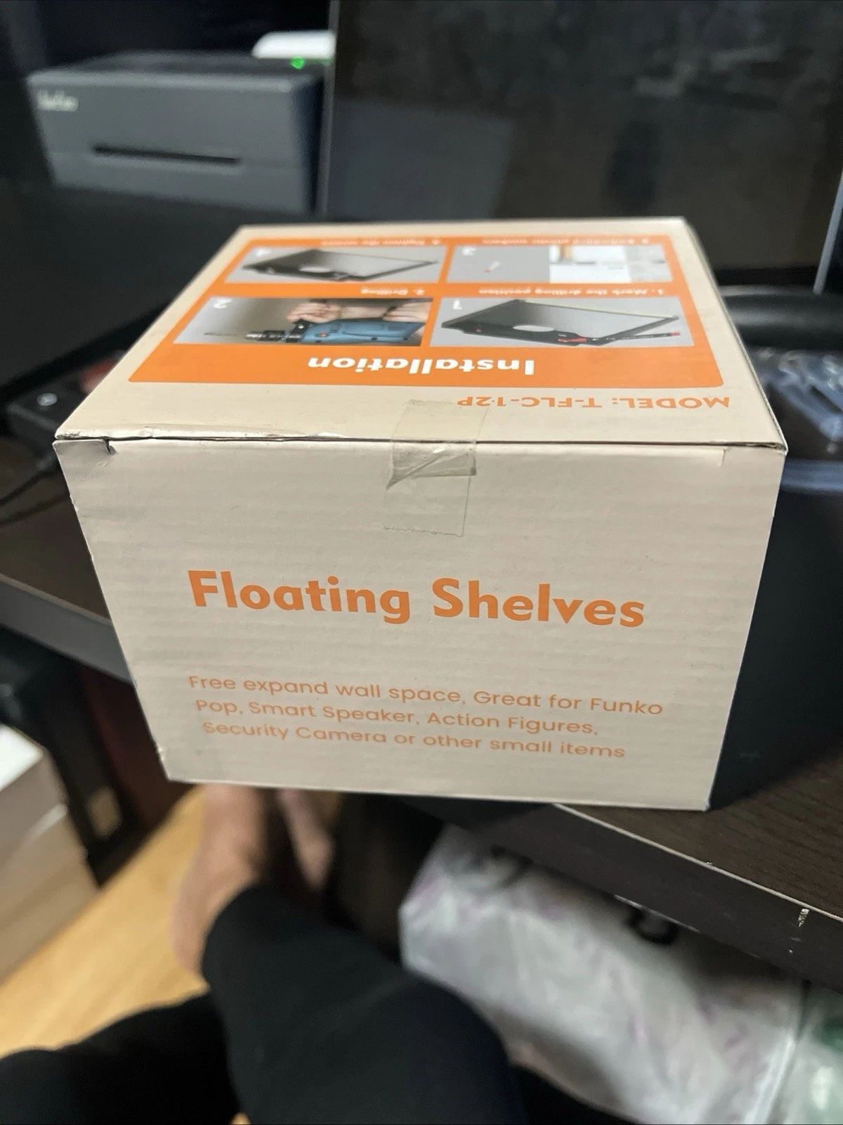 TERDEVE Floating Clear Acrylic Wall Shelves for Wall 24 Inch Set of 12
