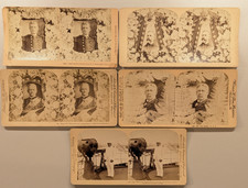 Military Leaders Stereoview Photos Maj Gen Shafter Merritt Capt Philip Bob Evans