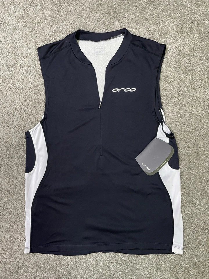 Nuevo con etiquetas Traje de Triatlón Orca Hombre Carrera 2 Piezas 2XL Negro Rojo Blanco Triatlón Foto 4 de 4