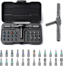 24 in 1 Magnetic Ratchet Screwdriver Set, Multi Bit DIY 24 1