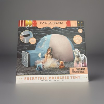 NEW SEALED  FAO Schwarz Inflatable Dome Fairytale Princess Tent Easy Assembly