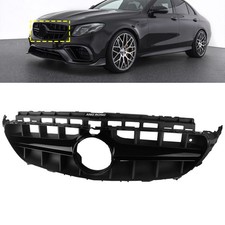 Kühlergrill Glanz Schwarz Grill für Mercedes E T-Model S213 2016-2020 E63 Style