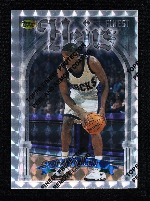 1996-97 Topps Finest Uncommon Silver Refractor Ray Allen #252 Rookie RC HOF 7zf