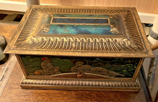 Antique Colman`s Mustard Embossed Neo-Classical Large Display Tin  11x7x5in (290