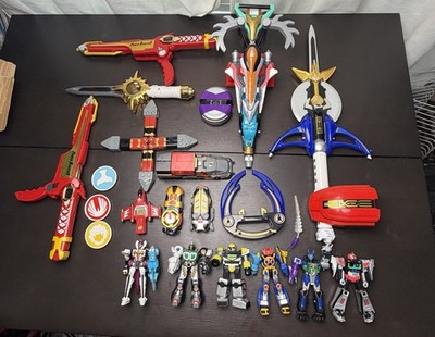 Power Rangers Wild Force Lot Vintage Toy Action Figures Sword Morphers Tested