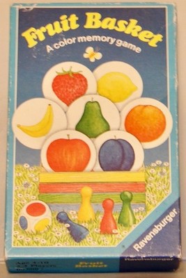 FRUIT BASKET Color Memory Ravensburger 1987 Board Game *100% Complete*