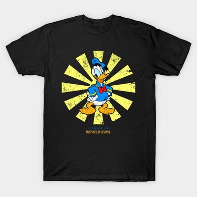 Disney Donald Duck Rising Sun Black T-Shirt