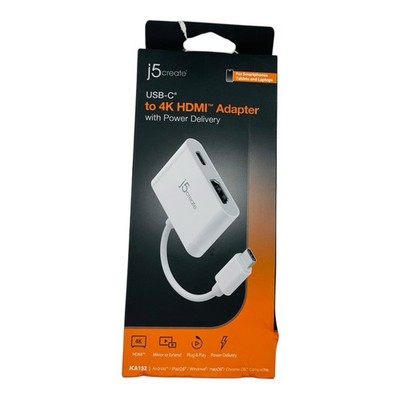 j5create USB-C to 4K HDMI Adapter with Power Delivery -Sealed Box