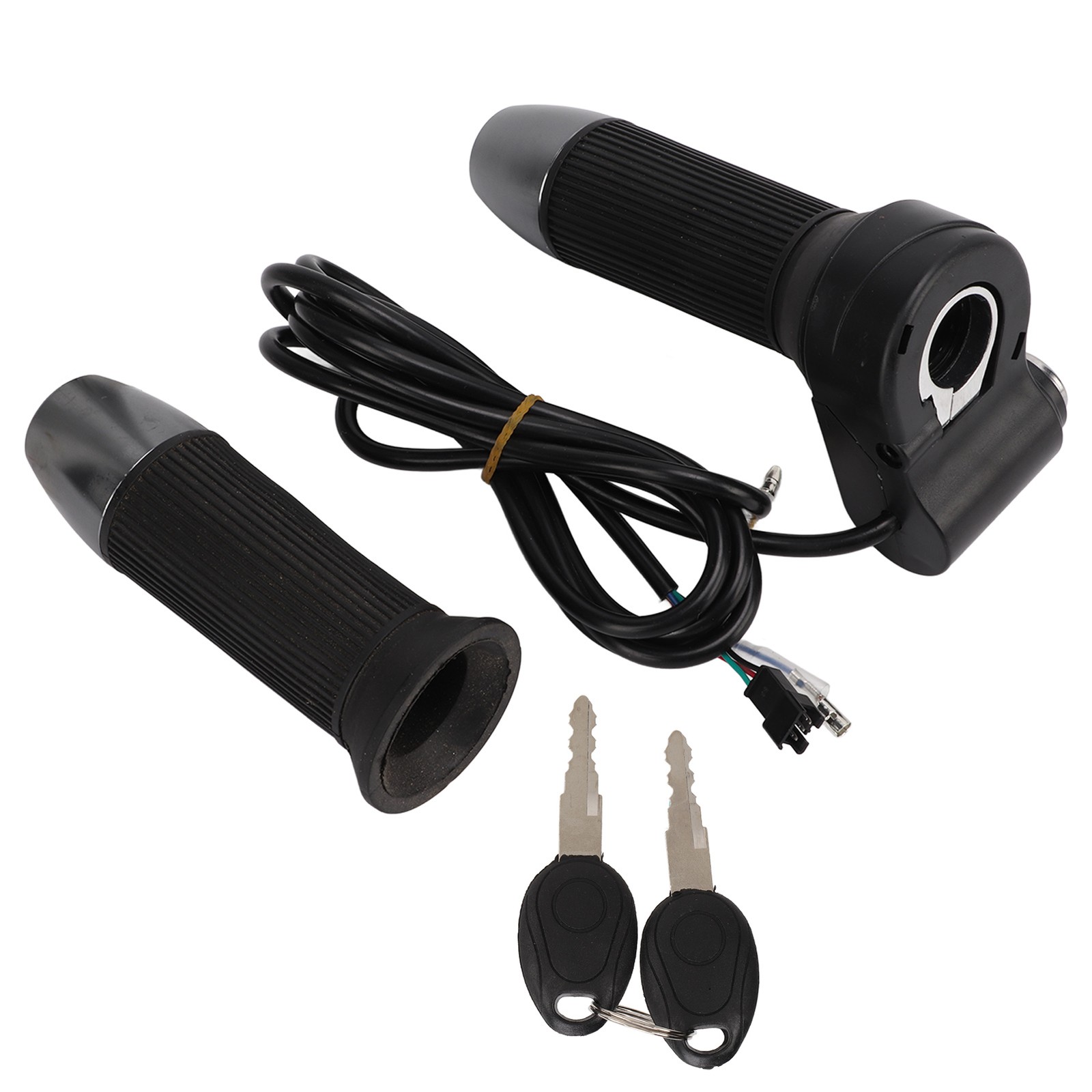 1 Pair Electric Bike Handlebar Throttle Grips Universal Twist Throttle EC