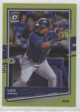 2020 Panini Donruss Optic Retail Lime Green Prizm Luis Arraez #190 3nn