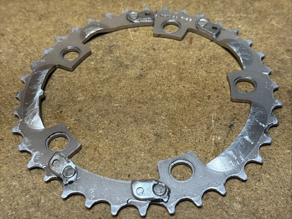 Plato medio Shimano XTR 9 velocidades 5 brazos 36 dientes FC-M952-5 110 BCD Foto 4 de 4