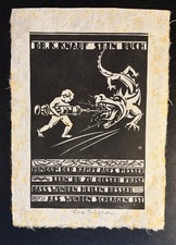 Ex Libris Medizin von Leo Tilgner (Gelsenkirchen 1892 - 1971) f&uuml;r Dr. K. Knauf