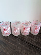 4 - Vintage South Of The Border "Say When You All " Shot Glasses
