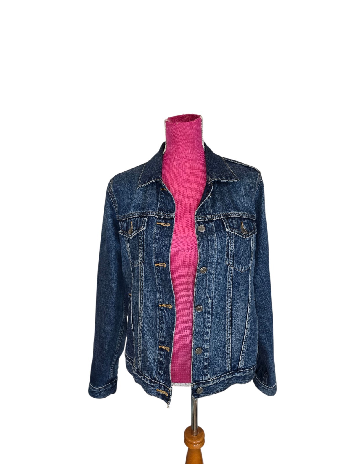 Gap Blue Patchwork Detail Rainbow Embroidered "Ga… - image 6