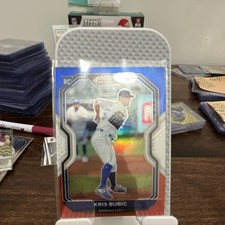 Panini Prizm Kris Bubic Red White Blue #198 Kansas City Baseball Card