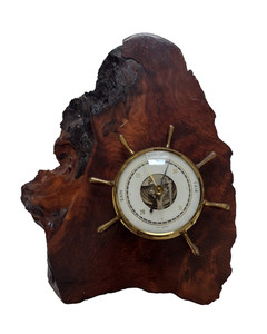 West Germany Barometer That Redwood Place Ridgecrest Calif Vintage - Original
