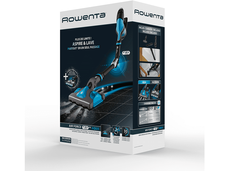 Aspirador Stick Rowenta Rh9290wo Air Force 460 Aqua 21 9v | Compra online  en eBay