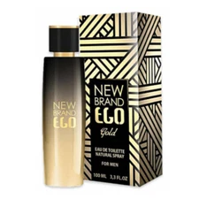 Ego Gold by New Brand 3.3 oz EDT Cologne for Men New in Box
