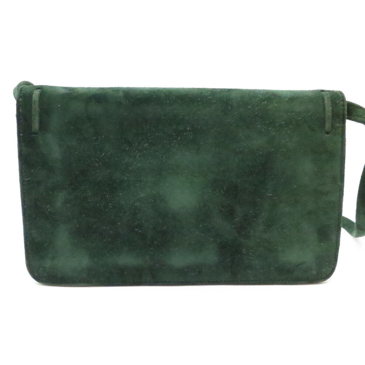 Authentic HERMES Vintage Debris Velor Moss Green Shoulder