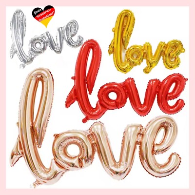 LOVE FOLIENBALLONS   Valentinstag Folienballon Party Ballon Deko Liebe Hochzeit