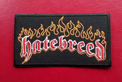 Rock Music Sew / Iron On Embroidered Patch:- Hatebreed (b) - Foto 1