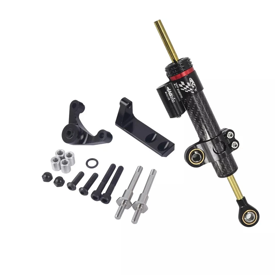 Estabilizador de direção amortecedor montagem fibra de carbono para Ducati Hypermotard 821 939 - Imagem 3 de 4