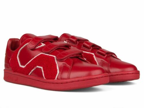 New Adidas X Raf Simons Red Stan Smith Comfort Badge EU 42/ UK 8/ US 8½ | eBay