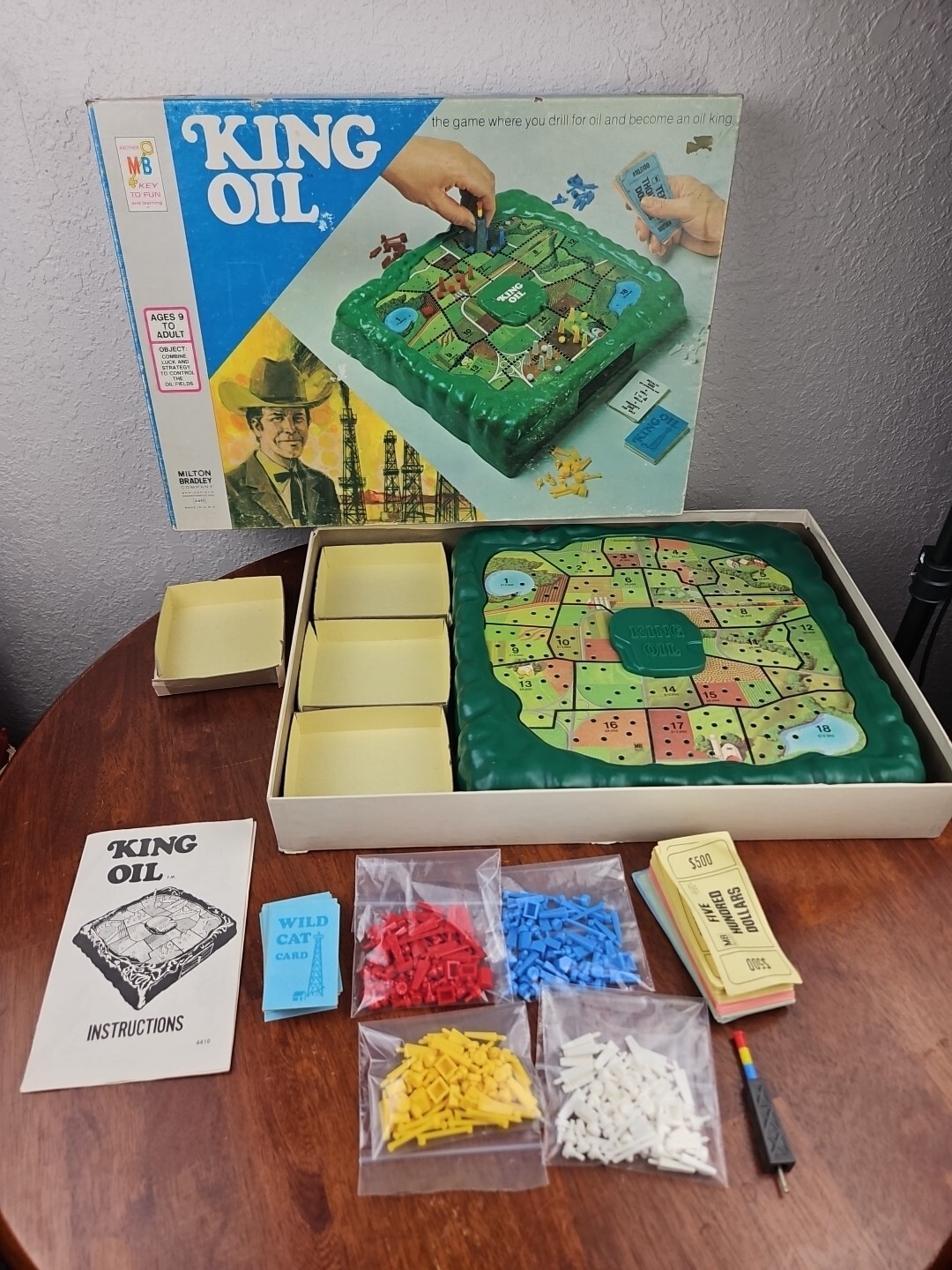 1974 King Oil Board Game by Milton Bradley Vintage eBay