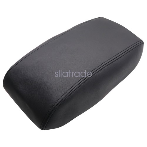 Fits 2011-19 Jeep Grand Cherokee Leather Center Console Lid Armrest Cover Black - Picture 6 of 13